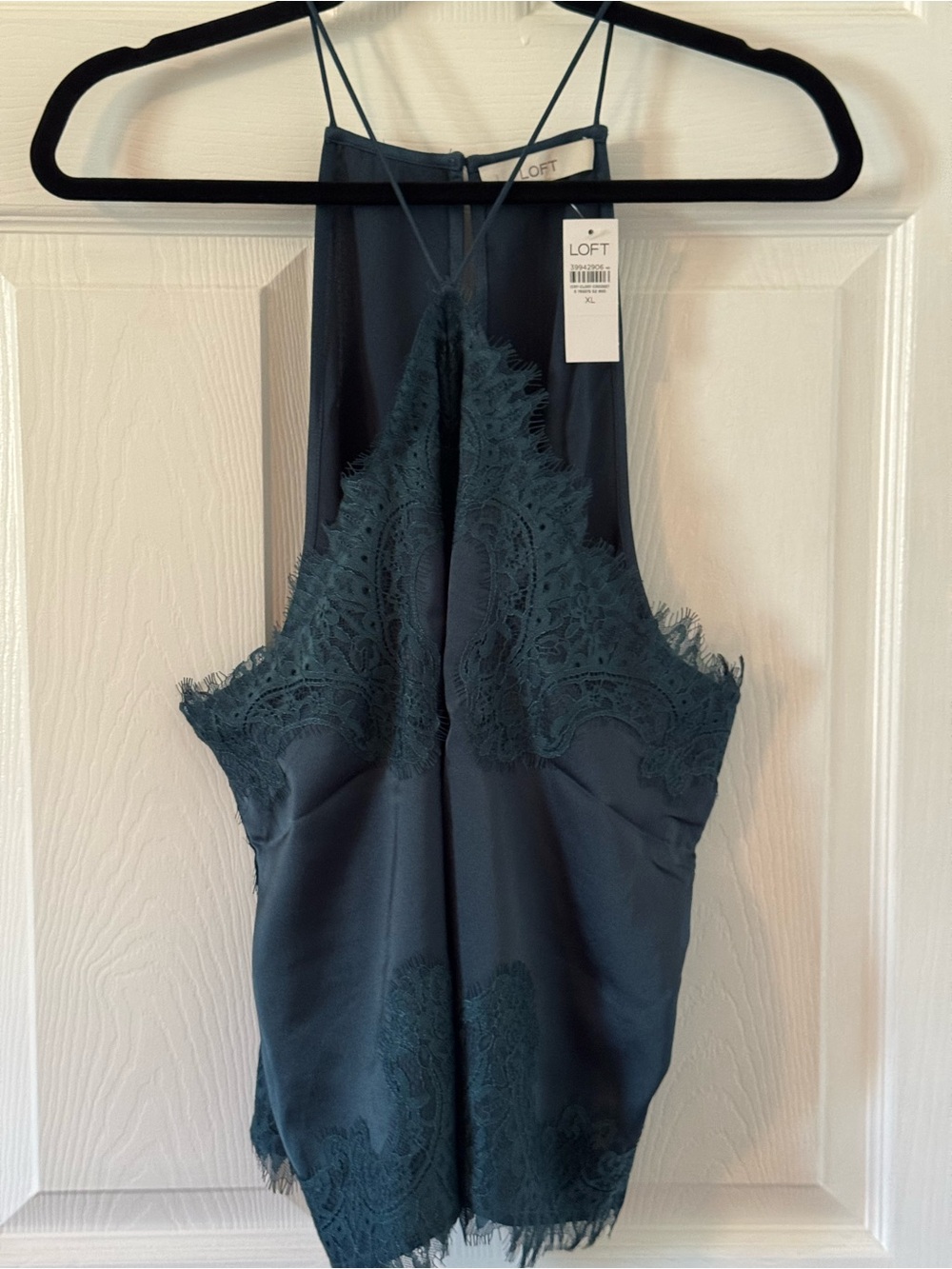 Loft Lace Trim Halter Strappy Cami